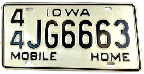 Iowa 1980s old - iowa, license