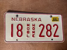 1990 Nebraska License Plate