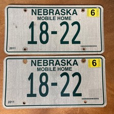 2017 Nebraska License Plate
