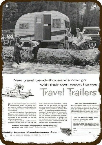 1958 camp travel trailer - travel,