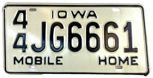Iowa 1980s old license plate - iowa,