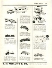 1966 PAPER AD Toy RV Mobile