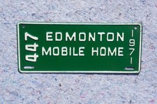 1971 EDMONTON Canada License