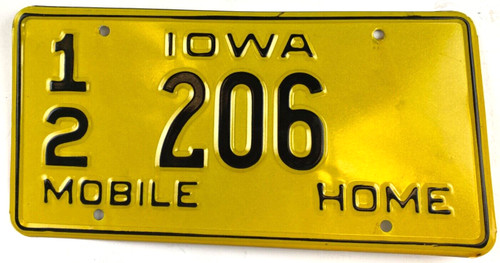 Iowa 1972 old license - iowa,