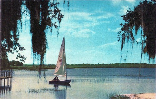 Sailing lake warner - lake, salt