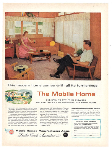 Mobile homes vintage - homes, ad