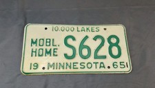 Minnesota License Plate 1965