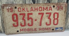 OKLAHOMA Mobile Home License