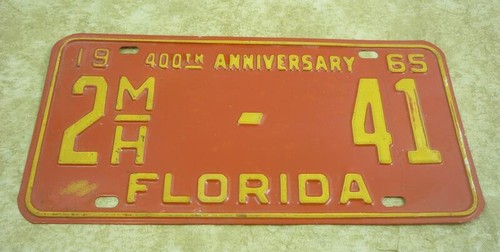 Florida license plate 400th - florida,