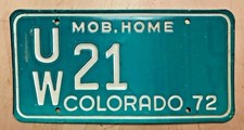 COLORADO 1972  MOBILE HOME