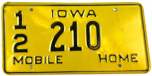 Iowa 1972 old license - iowa,