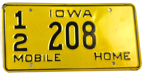 Iowa 1972 old license - license, plate
